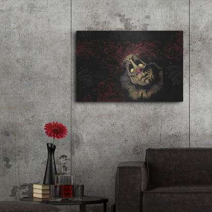 Luxe Metal Art 'RageOn Dark Clown' by Flyland Designs, Metal Wall Art,36x24