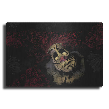 Luxe Metal Art 'RageOn Dark Clown' by Flyland Designs, Metal Wall Art