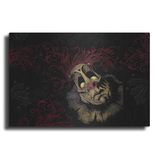 Luxe Metal Art 'RageOn Dark Clown' by Flyland Designs, Metal Wall Art