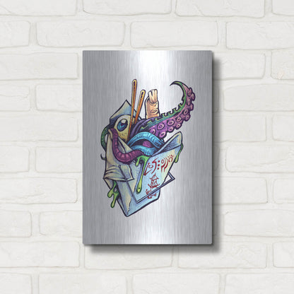 Luxe Metal Art 'Take Out Box' by Flyland Designs, Metal Wall Art,12x16