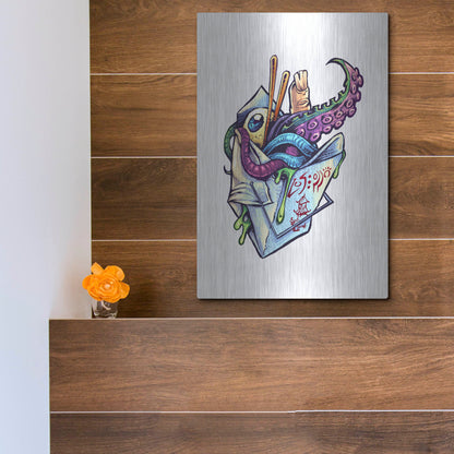 Luxe Metal Art 'Take Out Box' by Flyland Designs, Metal Wall Art,12x16