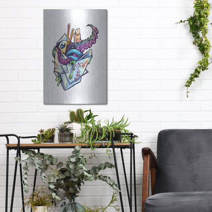 Luxe Metal Art 'Take Out Box' by Flyland Designs, Metal Wall Art,12x16