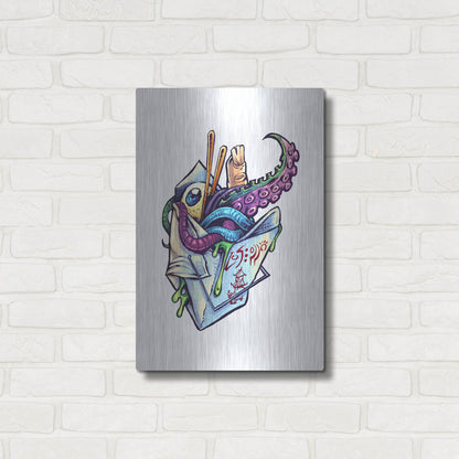 Luxe Metal Art 'Take Out Box' by Flyland Designs, Metal Wall Art,16x24