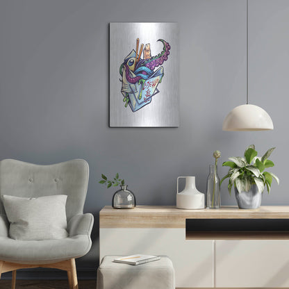 Luxe Metal Art 'Take Out Box' by Flyland Designs, Metal Wall Art,16x24