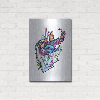 Luxe Metal Art 'Take Out Box' by Flyland Designs, Metal Wall Art,24x36