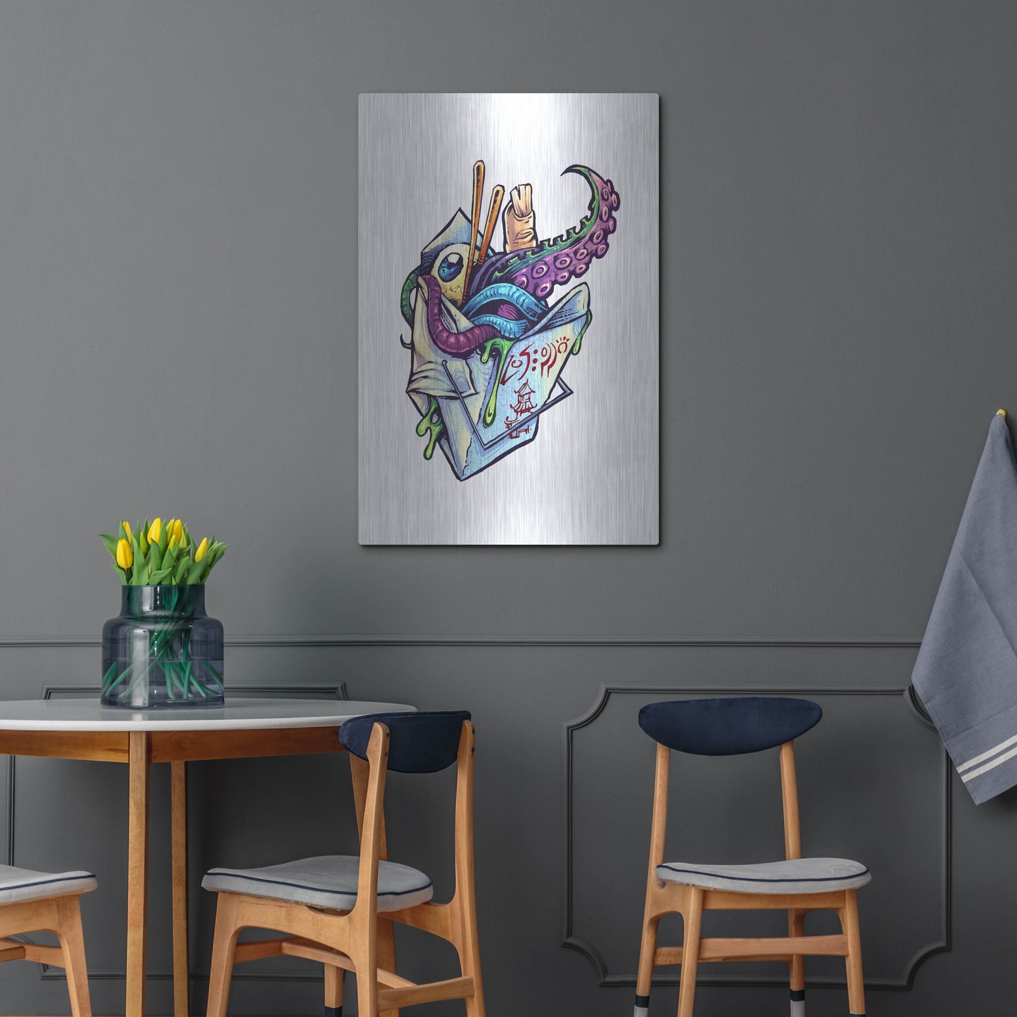 Luxe Metal Art 'Take Out Box' by Flyland Designs, Metal Wall Art,24x36