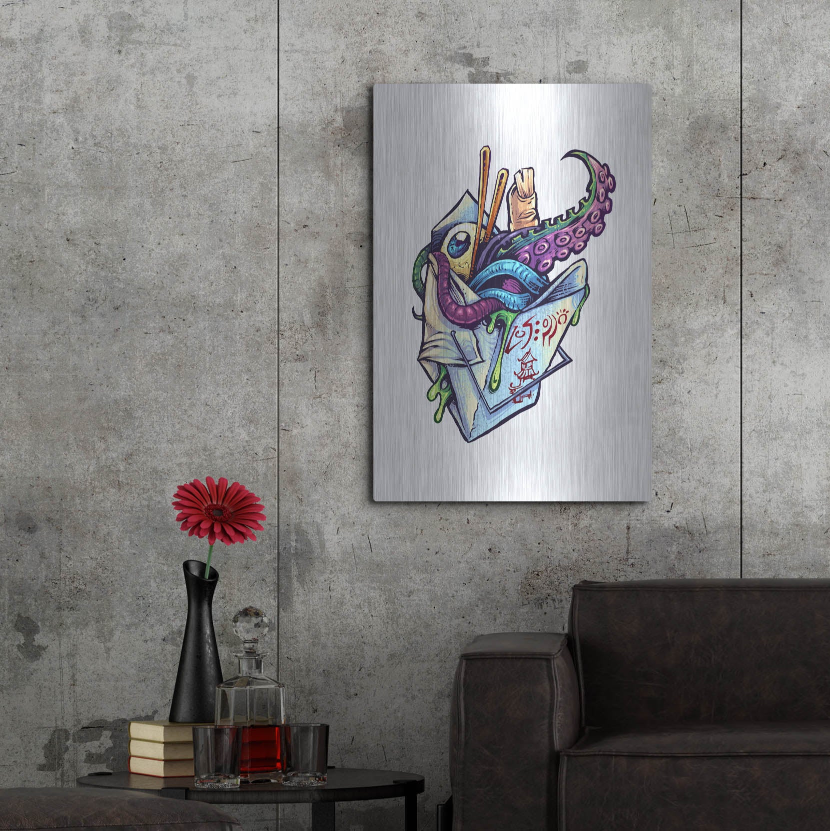 Luxe Metal Art 'Take Out Box' by Flyland Designs, Metal Wall Art,24x36