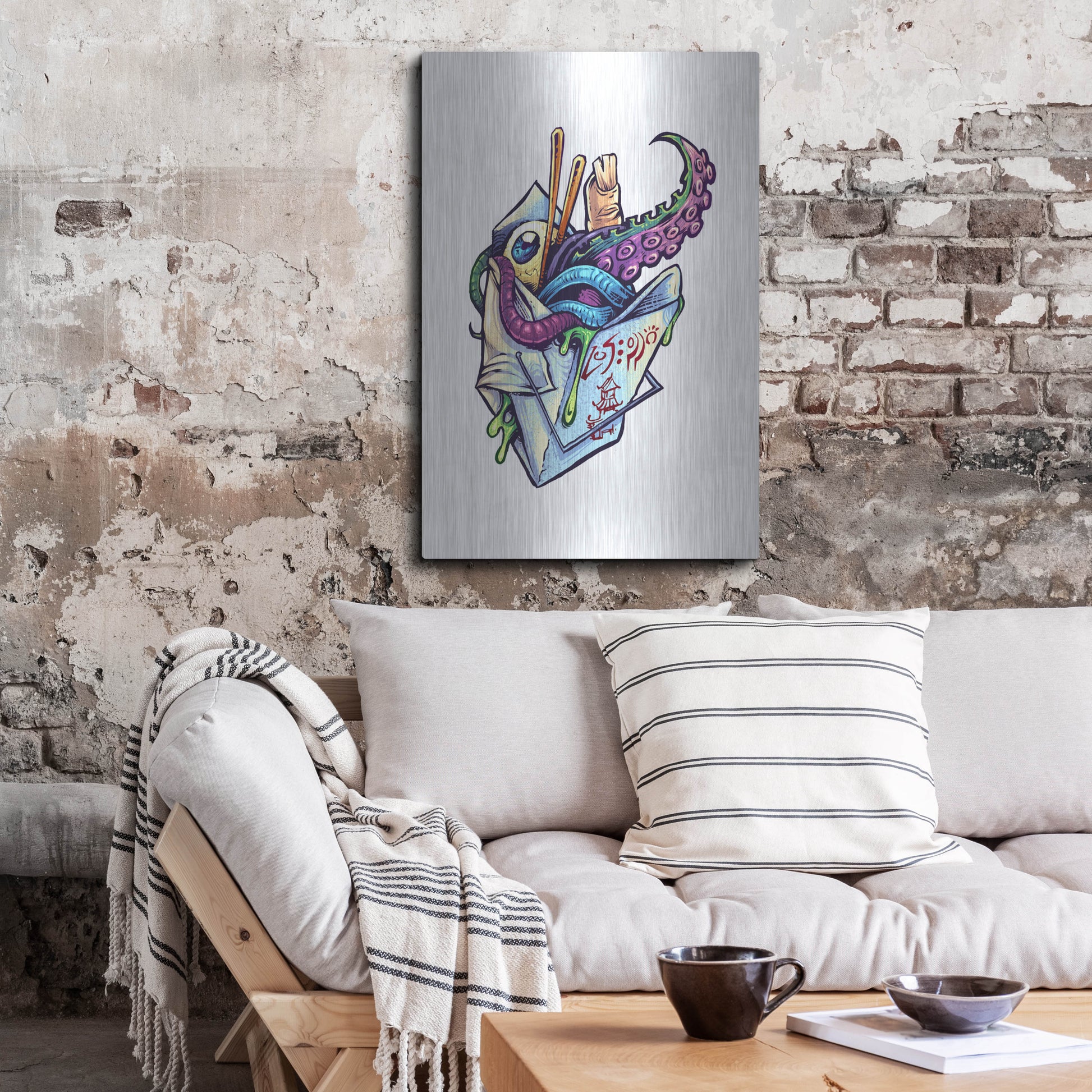 Luxe Metal Art 'Take Out Box' by Flyland Designs, Metal Wall Art,24x36