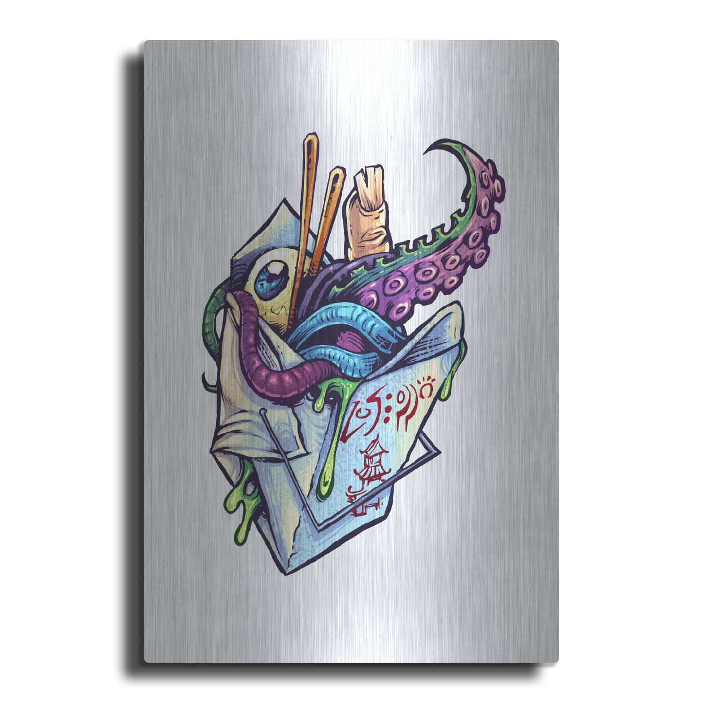 Luxe Metal Art 'Take Out Box' by Flyland Designs, Metal Wall Art