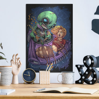 Luxe Metal Art 'Take Out' by Flyland Designs, Metal Wall Art,12x16