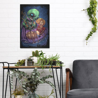 Luxe Metal Art 'Take Out' by Flyland Designs, Metal Wall Art,12x16