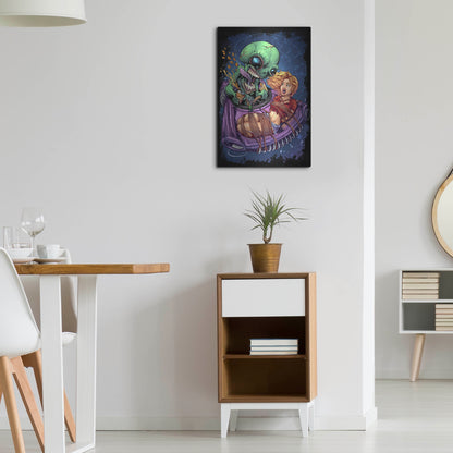 Luxe Metal Art 'Take Out' by Flyland Designs, Metal Wall Art,16x24