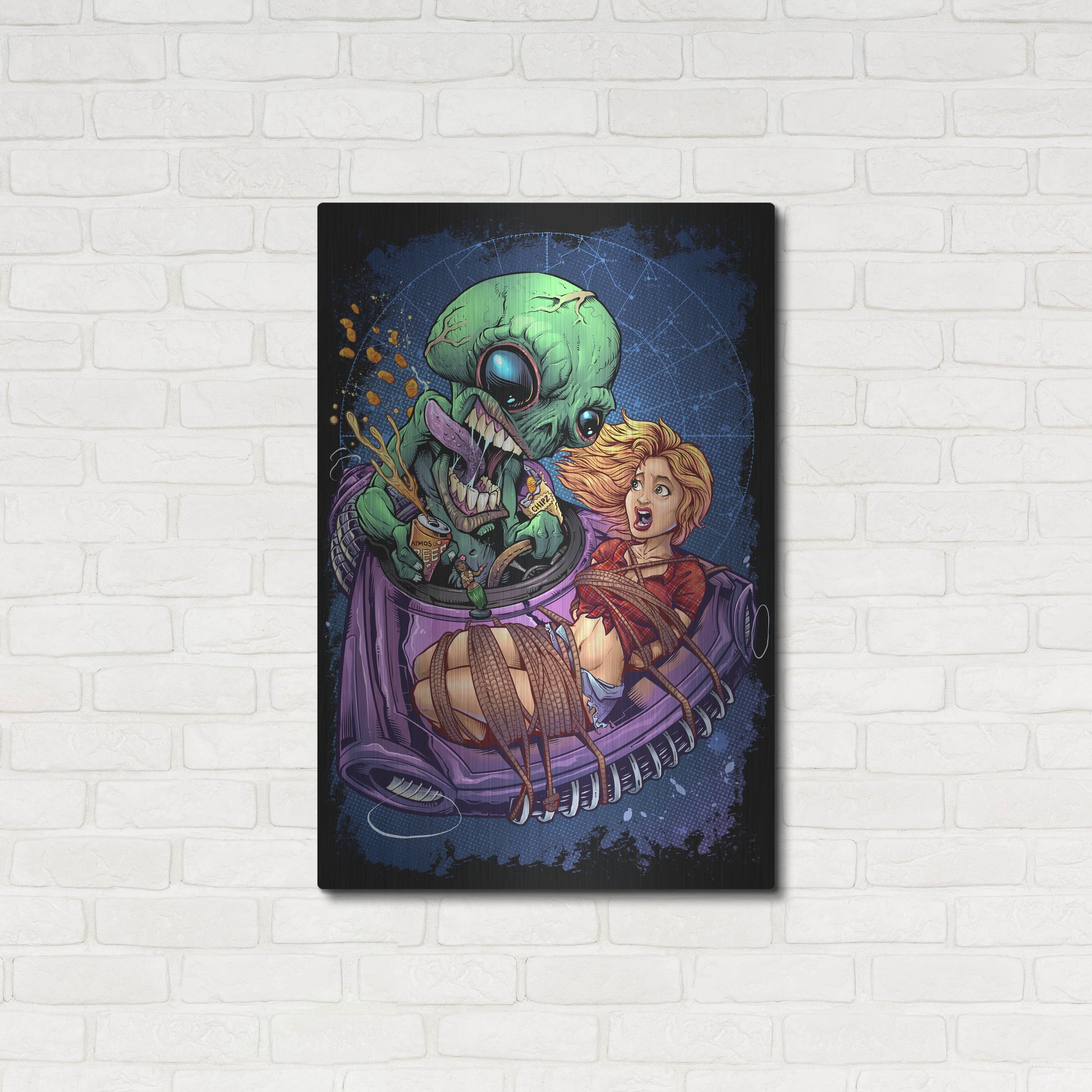 Luxe Metal Art 'Take Out' by Flyland Designs, Metal Wall Art,24x36