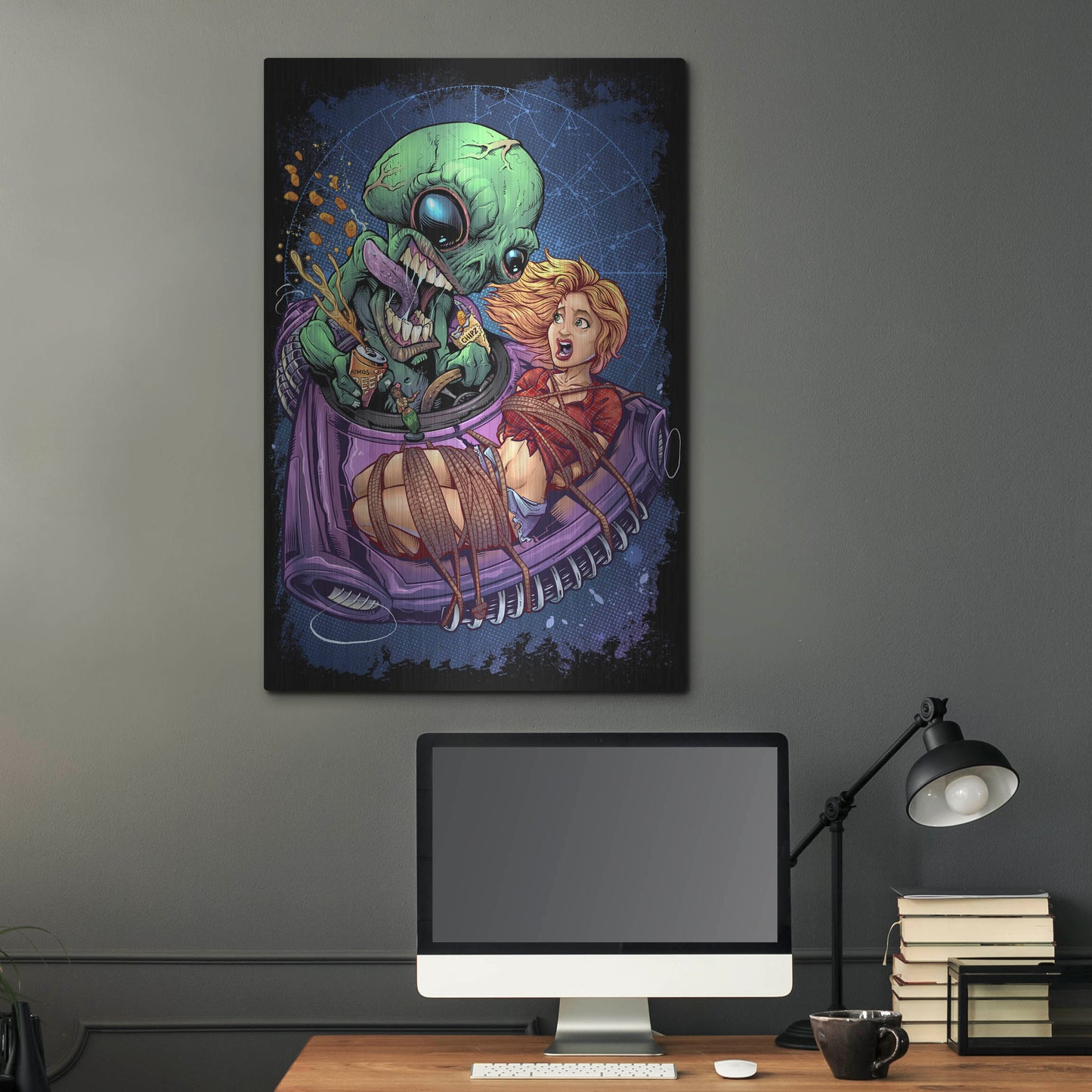 Luxe Metal Art 'Take Out' by Flyland Designs, Metal Wall Art,24x36