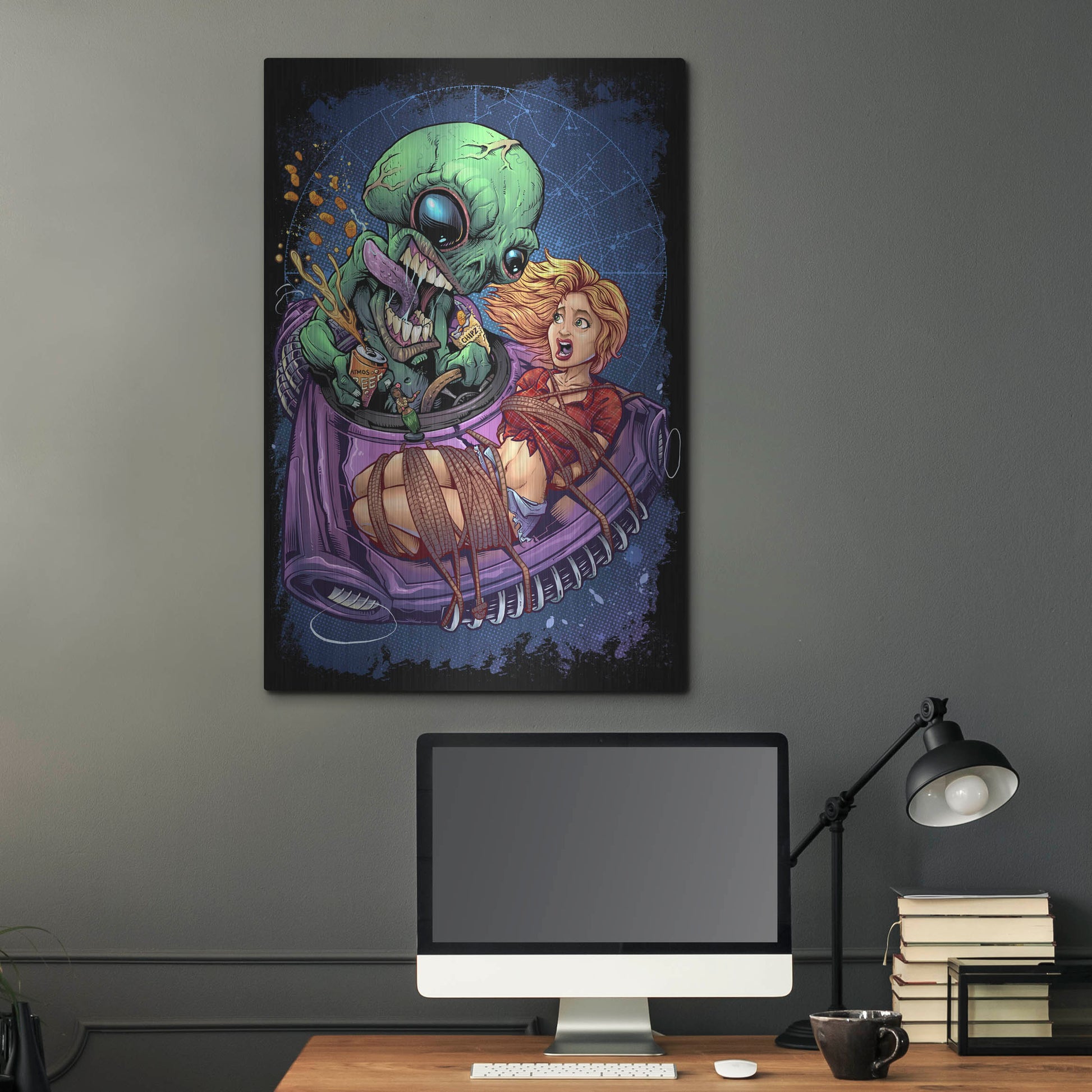 Luxe Metal Art 'Take Out' by Flyland Designs, Metal Wall Art,24x36