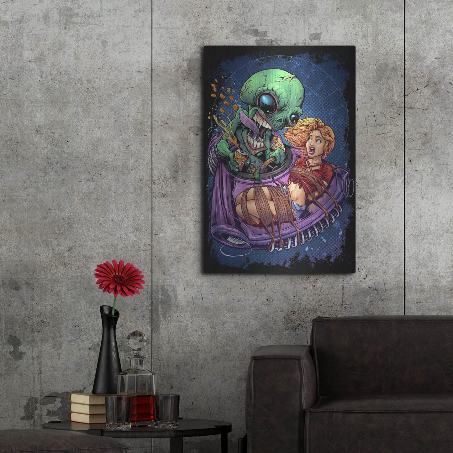 Luxe Metal Art 'Take Out' by Flyland Designs, Metal Wall Art,24x36