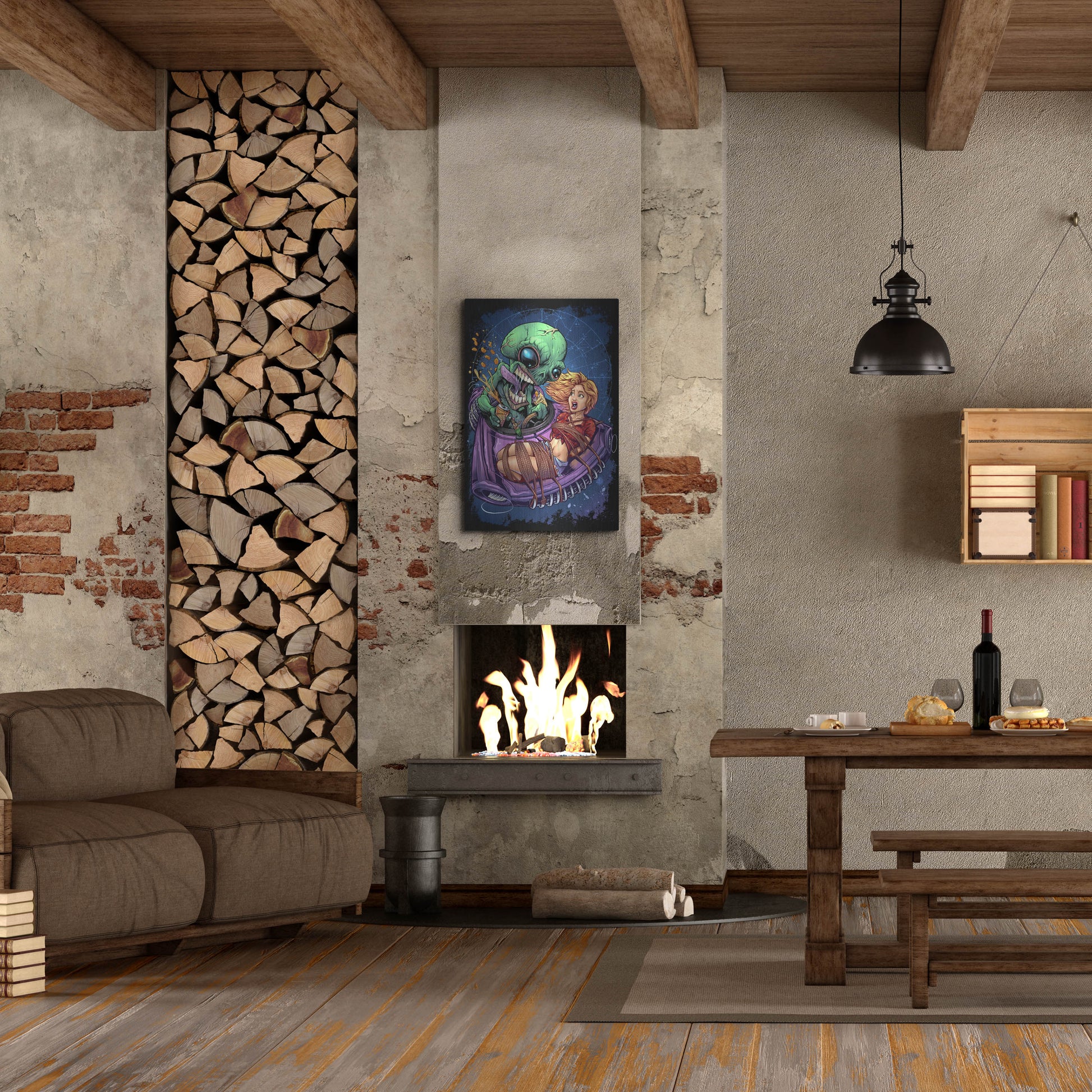 Luxe Metal Art 'Take Out' by Flyland Designs, Metal Wall Art,24x36