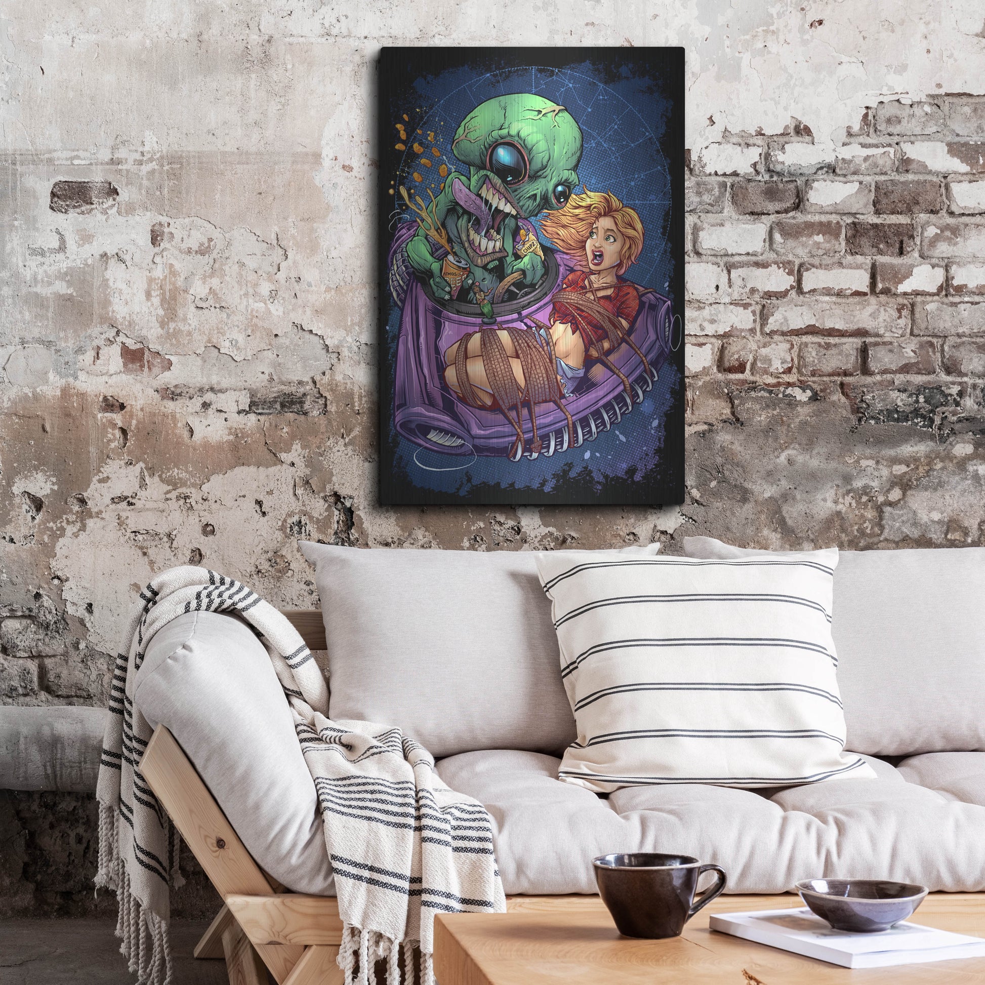 Luxe Metal Art 'Take Out' by Flyland Designs, Metal Wall Art,24x36