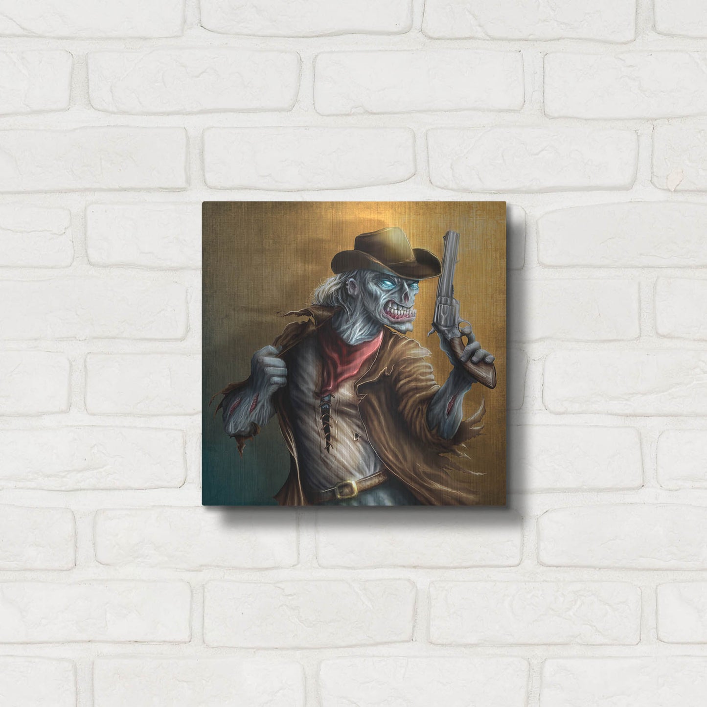 Luxe Metal Art 'The Drifter' by Flyland Designs, Metal Wall Art,12x12