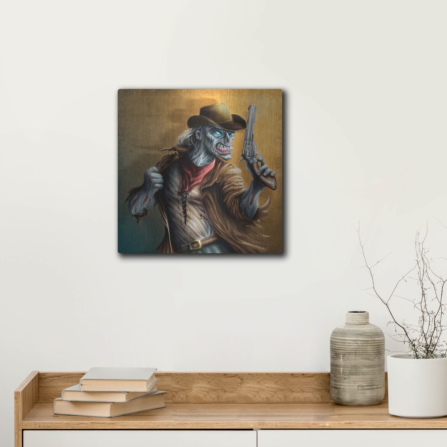 Luxe Metal Art 'The Drifter' by Flyland Designs, Metal Wall Art,12x12