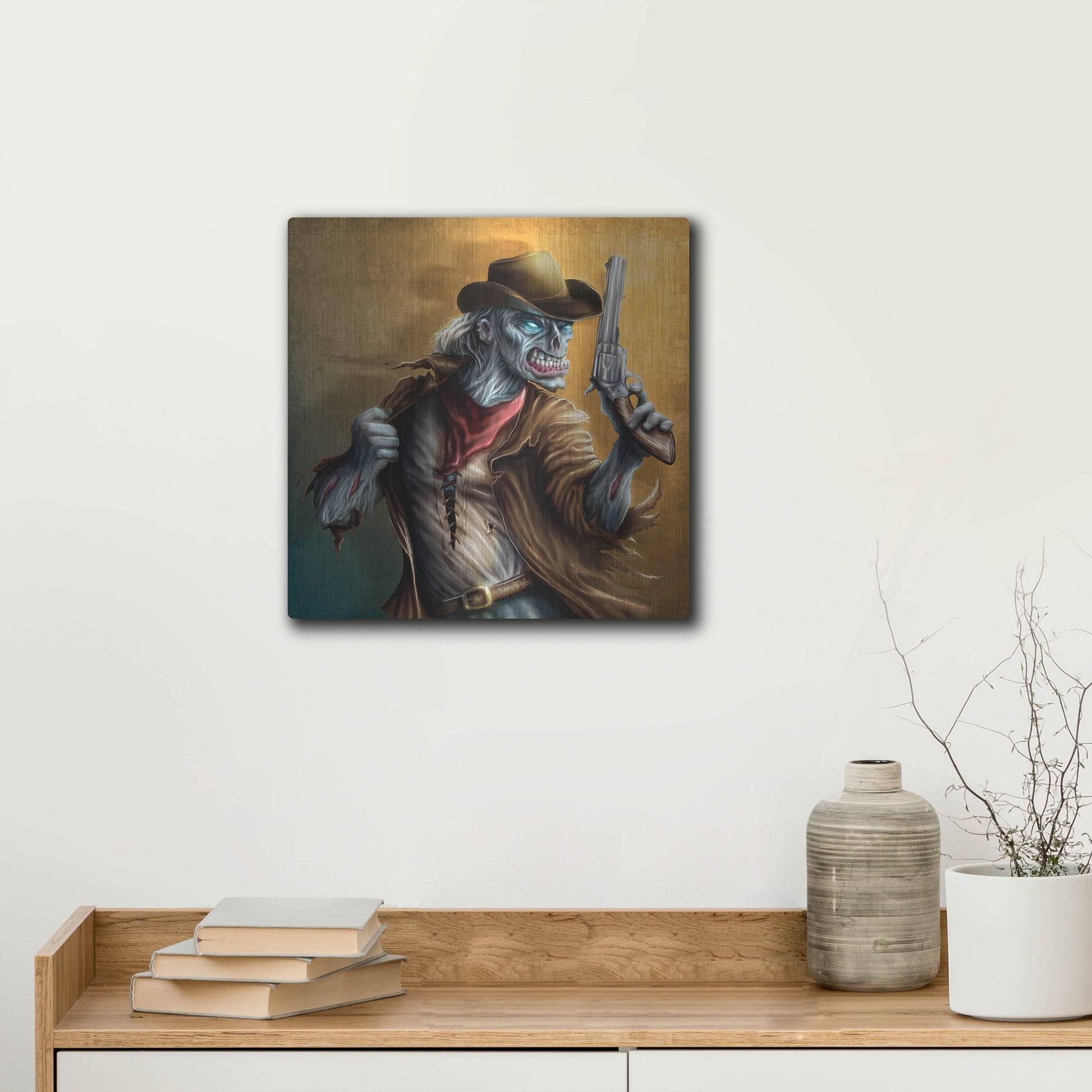 Luxe Metal Art 'The Drifter' by Flyland Designs, Metal Wall Art,12x12