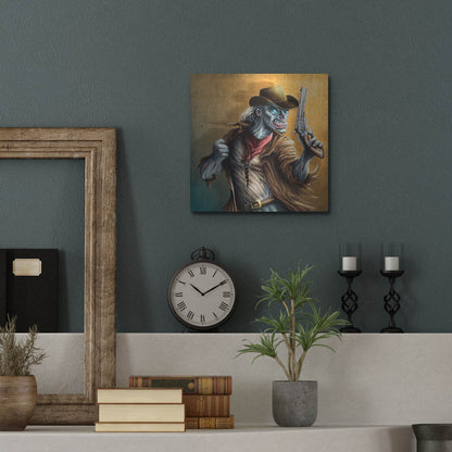 Luxe Metal Art 'The Drifter' by Flyland Designs, Metal Wall Art,12x12