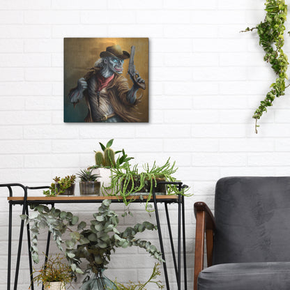 Luxe Metal Art 'The Drifter' by Flyland Designs, Metal Wall Art,12x12