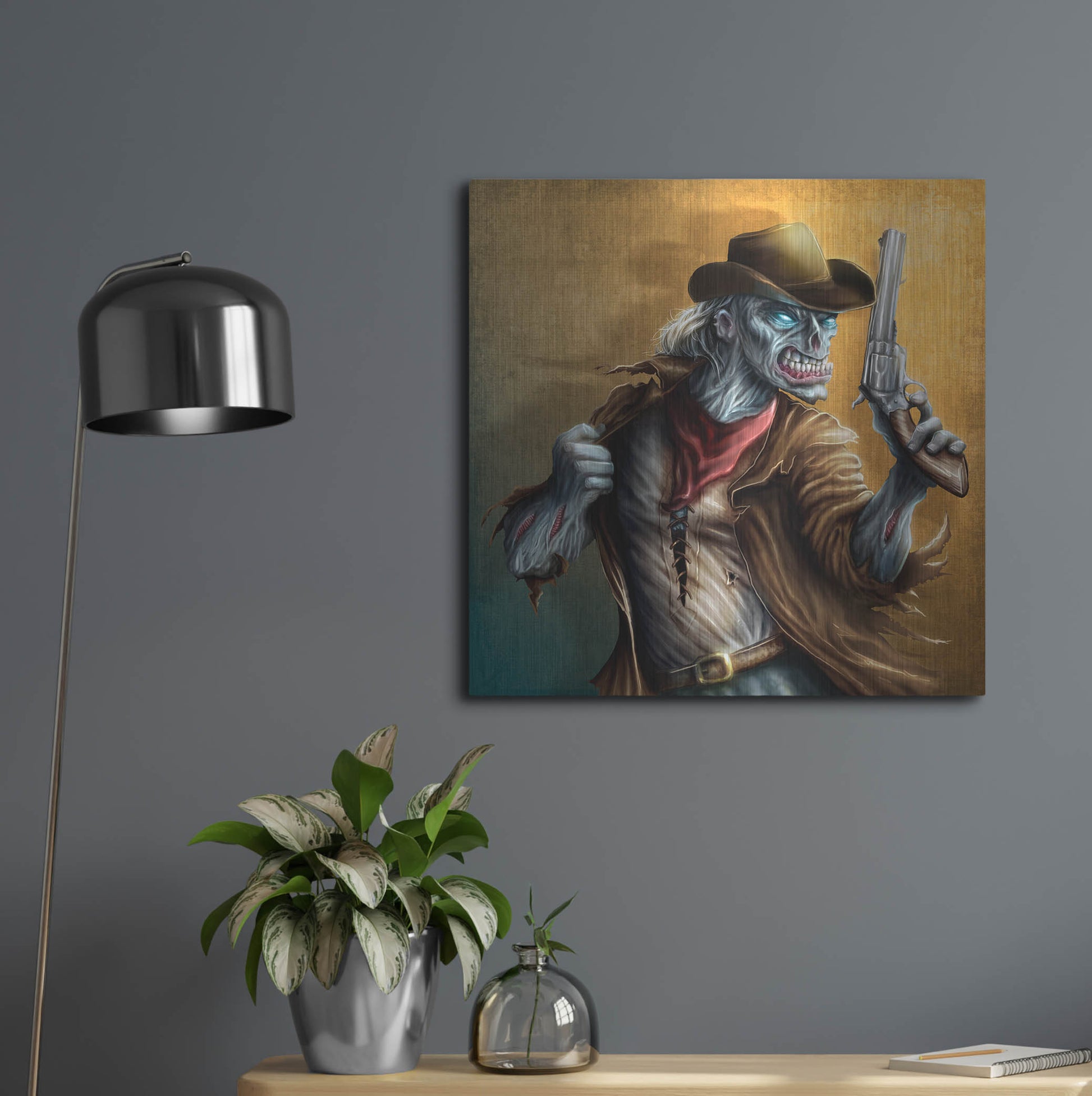 Luxe Metal Art 'The Drifter' by Flyland Designs, Metal Wall Art,24x24