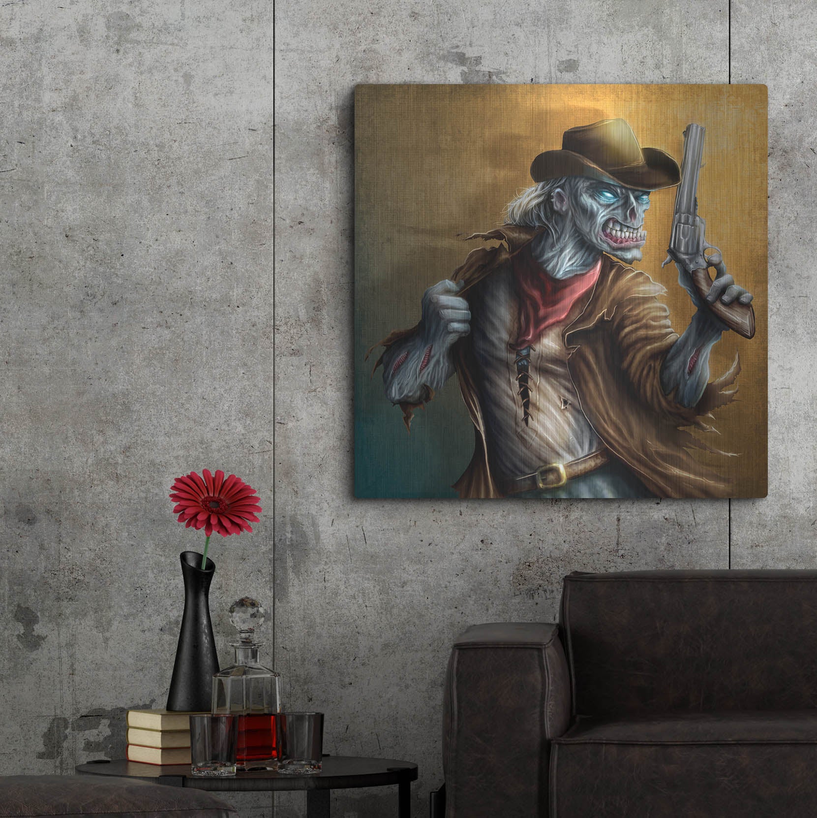 Luxe Metal Art 'The Drifter' by Flyland Designs, Metal Wall Art,36x36