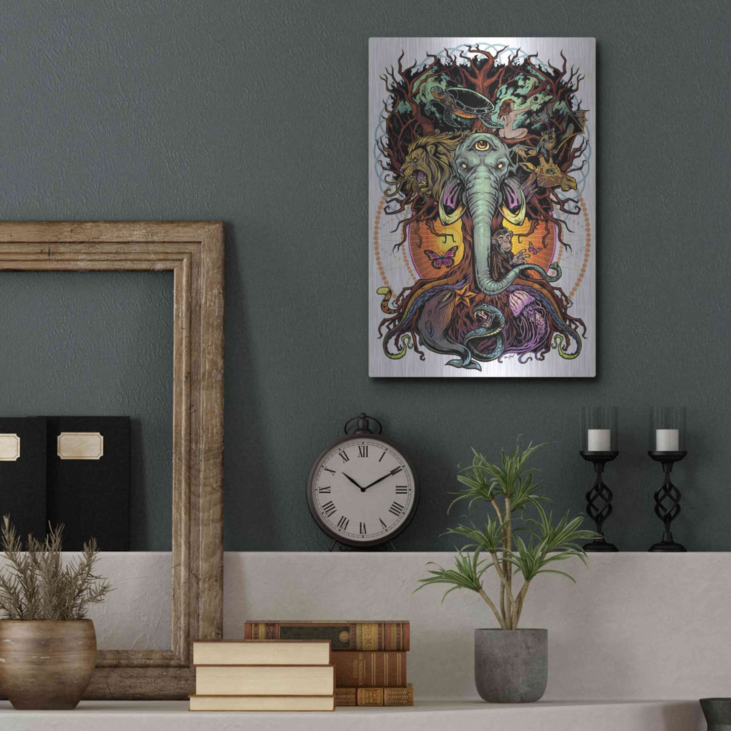 Luxe Metal Art 'Tree of Life' by Flyland Designs, Metal Wall Art,12x16