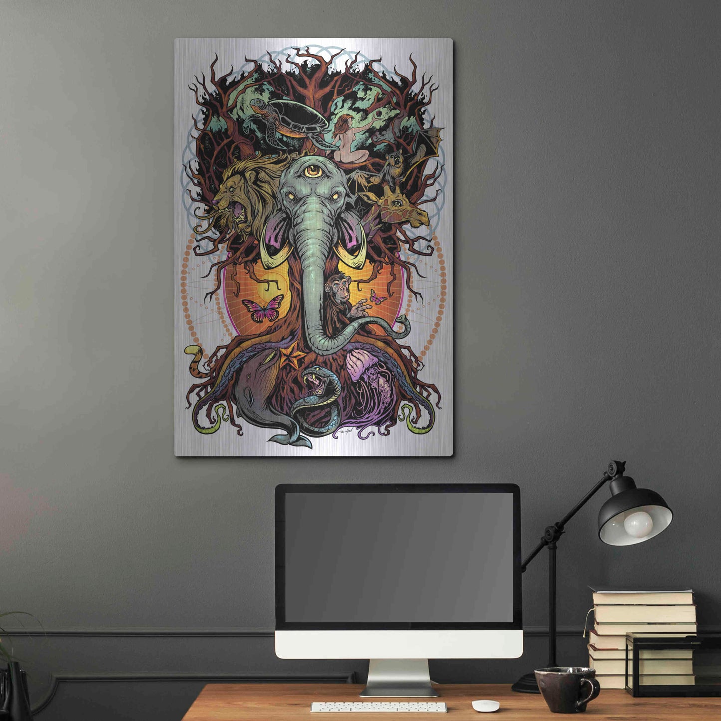 Luxe Metal Art 'Tree of Life' by Flyland Designs, Metal Wall Art,24x36