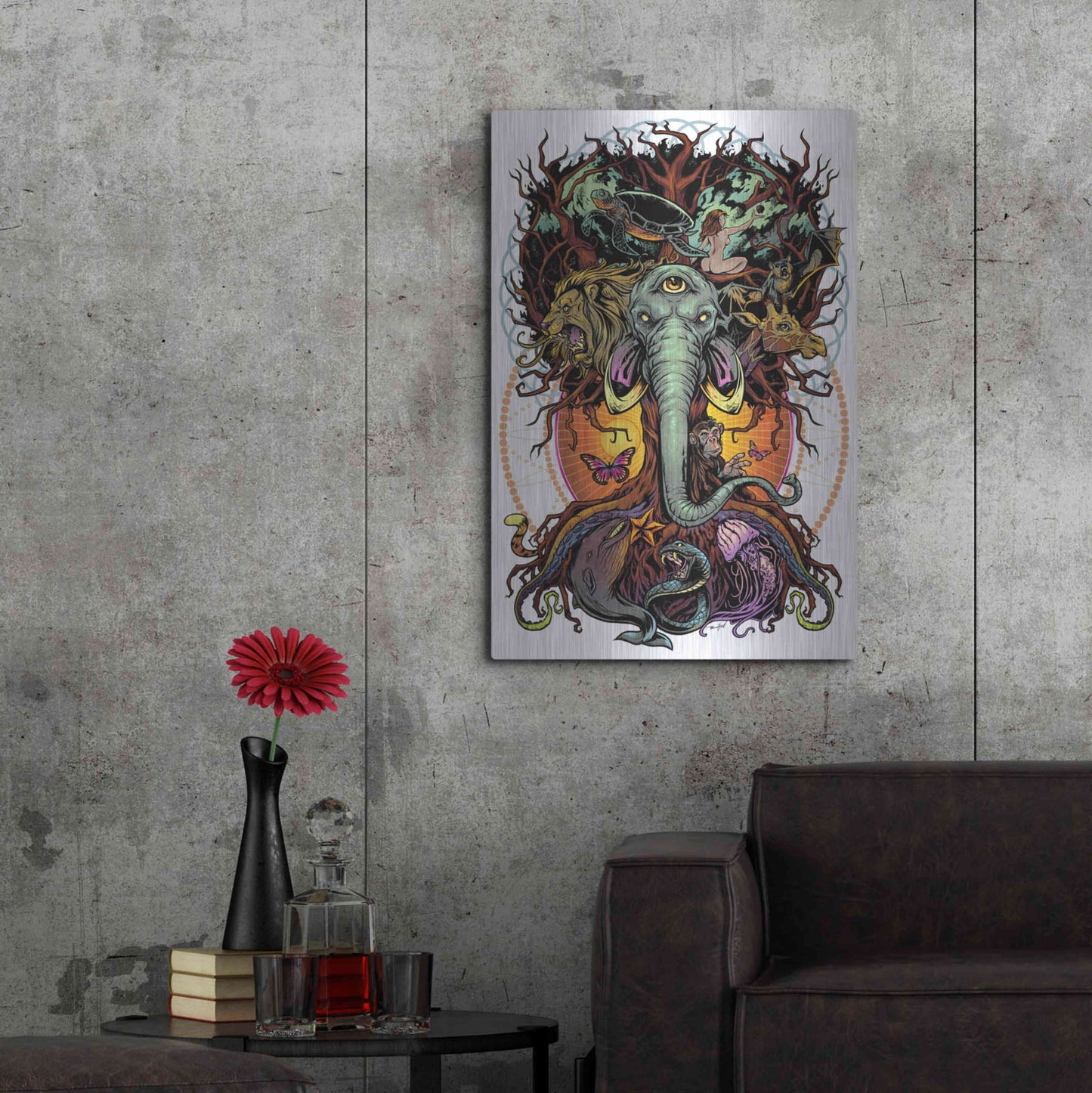 Luxe Metal Art 'Tree of Life' by Flyland Designs, Metal Wall Art,24x36