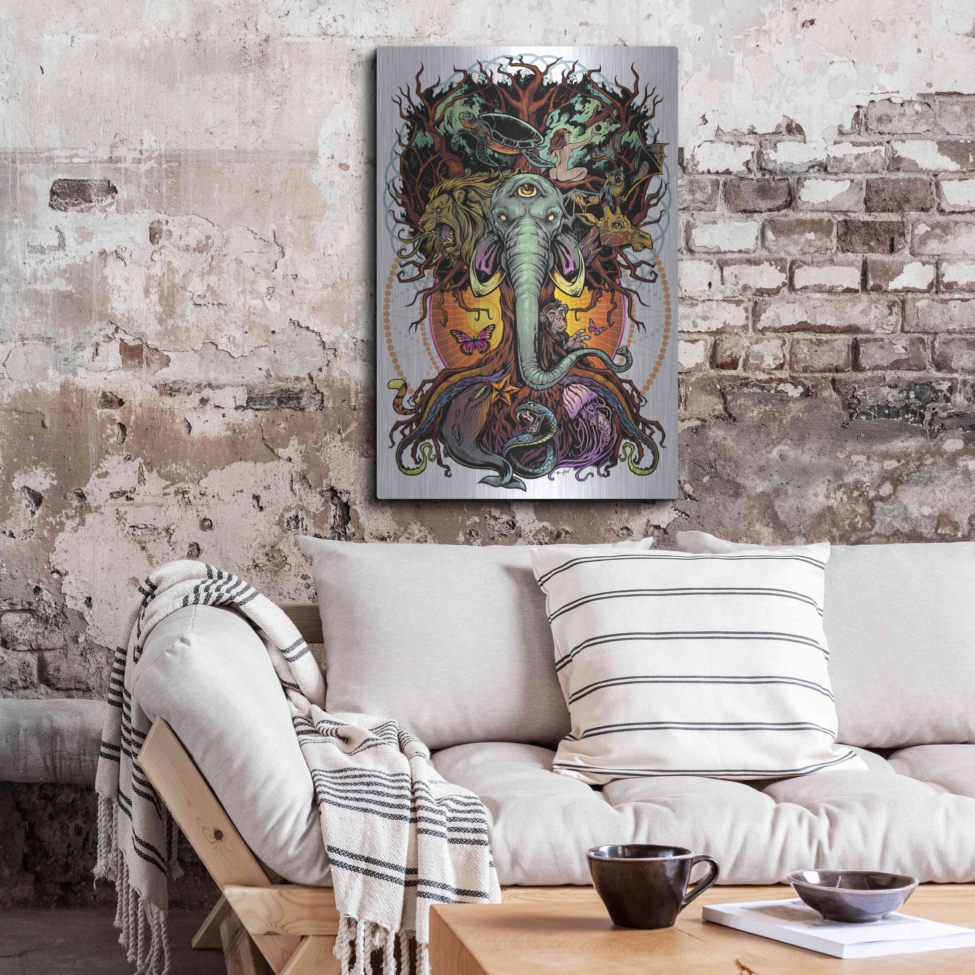 Luxe Metal Art 'Tree of Life' by Flyland Designs, Metal Wall Art,24x36