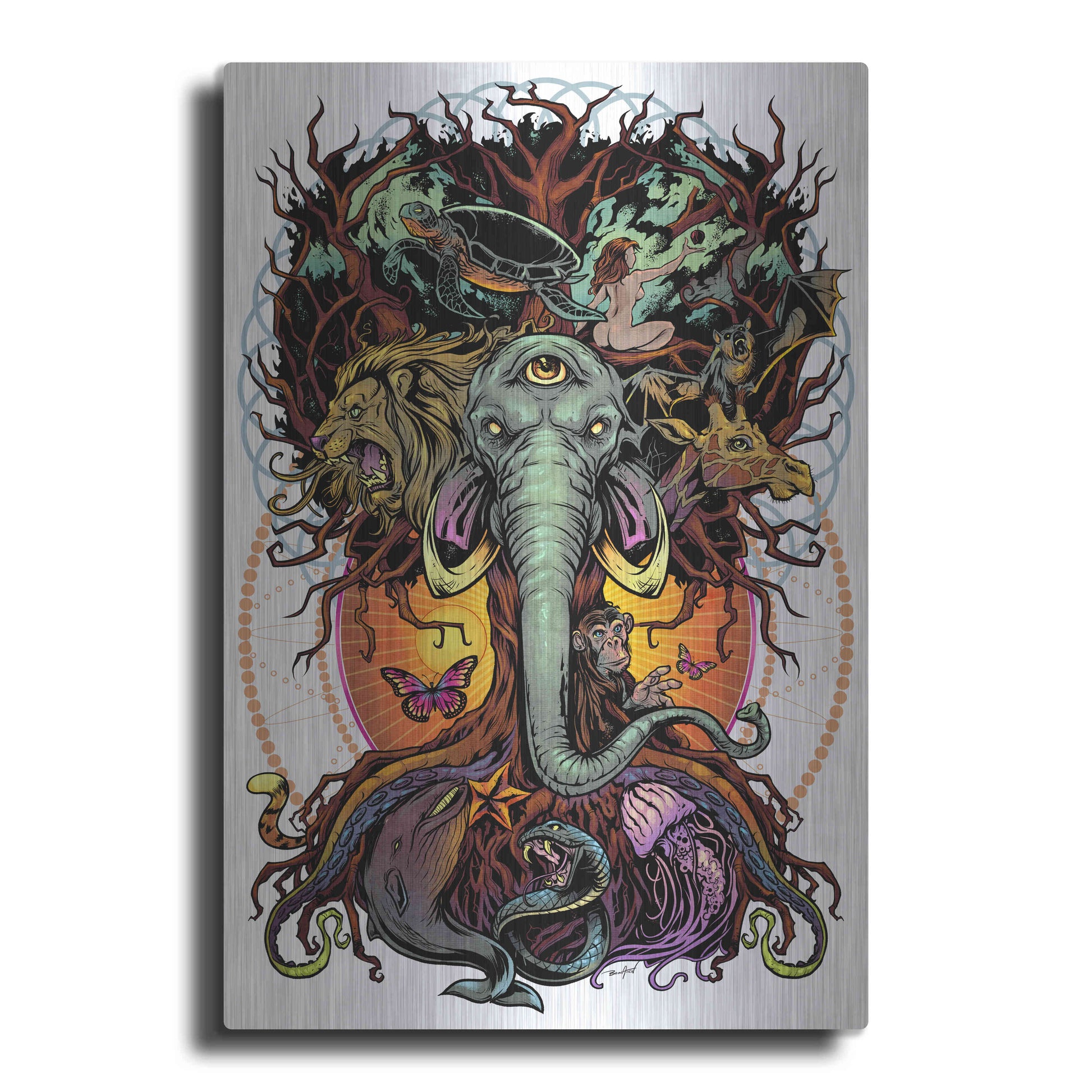 Luxe Metal Art 'Tree of Life' by Flyland Designs, Metal Wall Art