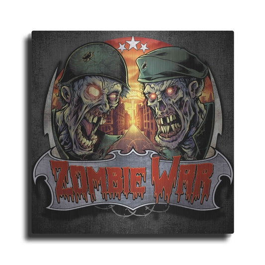 Luxe Metal Art 'Zombie War Soldiers' by Flyland Designs, Metal Wall Art