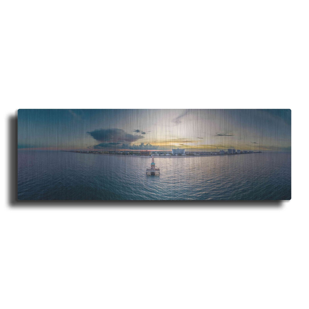 'Deerfield Beach, Florida 3' by Luxe Portfolio – Metal Wall Art