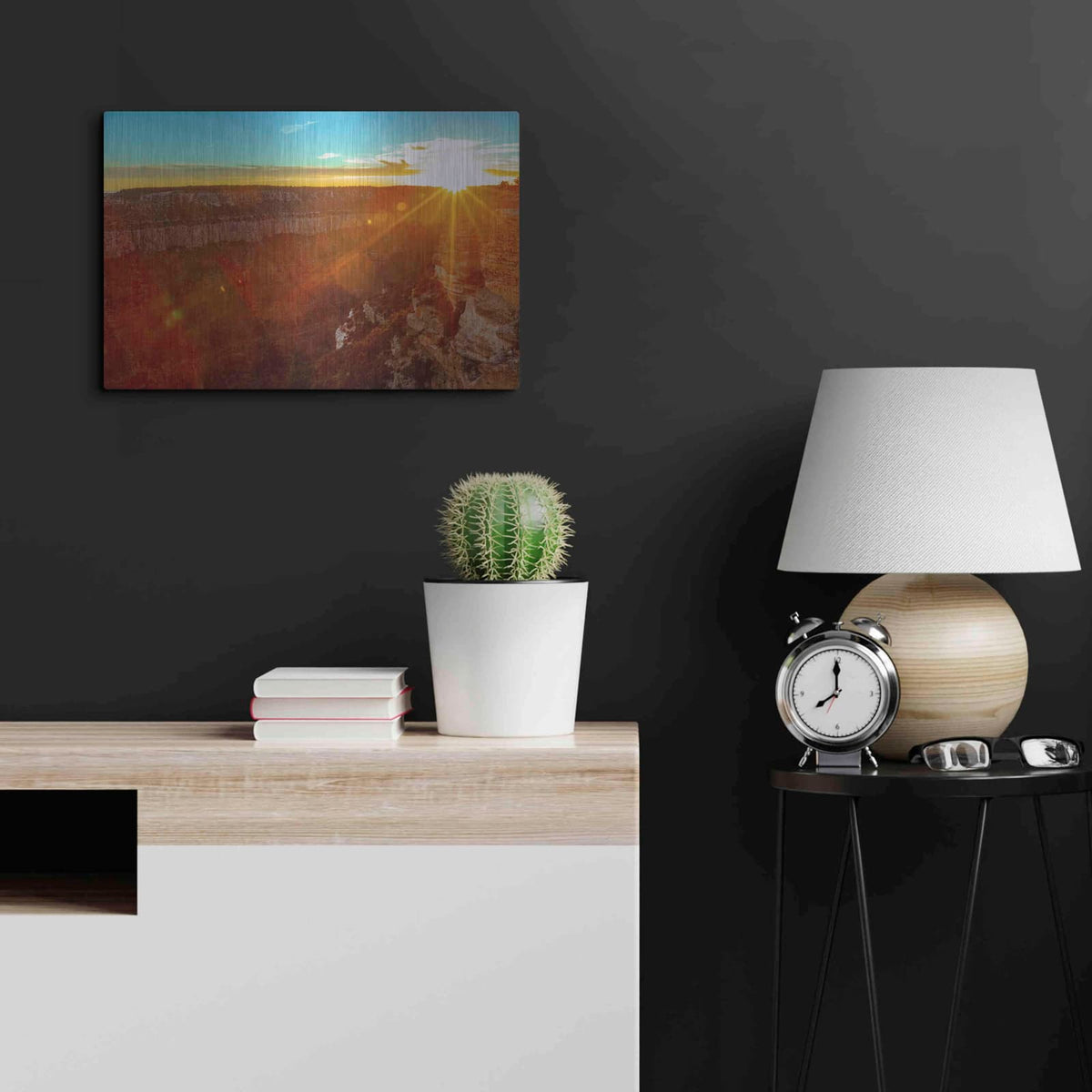 'Utah Sunset' by Luxe Portfolio – Metal Wall Art, 24x16 room view