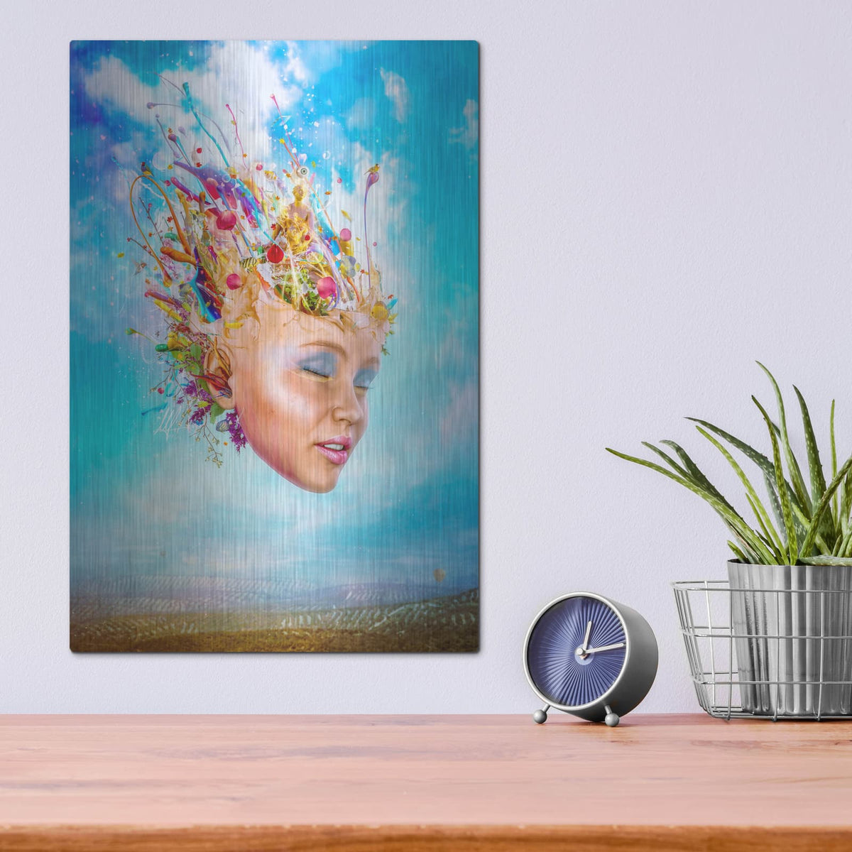 'Muse' by Mario Sanchez Nevado – Metal Wall Art, 12x16 room view