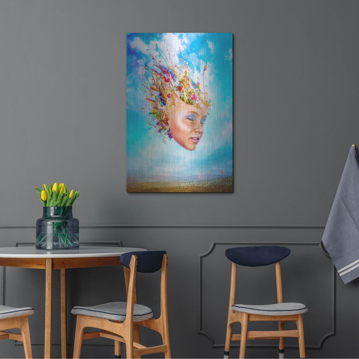 'Muse' by Mario Sanchez Nevado – Metal Wall Art, 24x36 room view