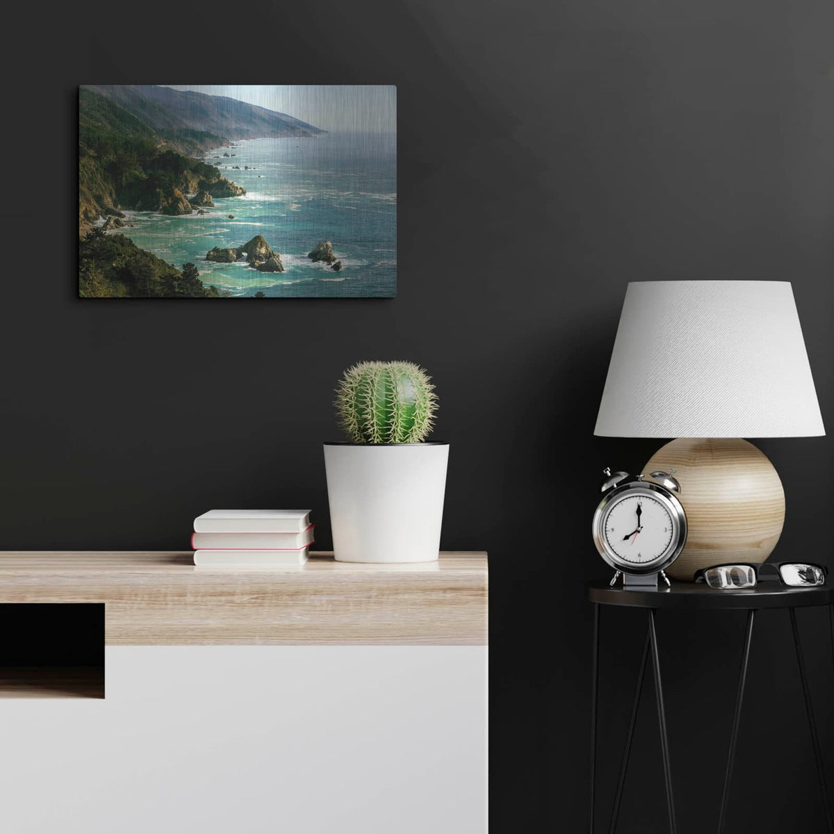 'Cali - Big Sur' by Luxe Portfolio – Metal Wall Art, 24x16 room view