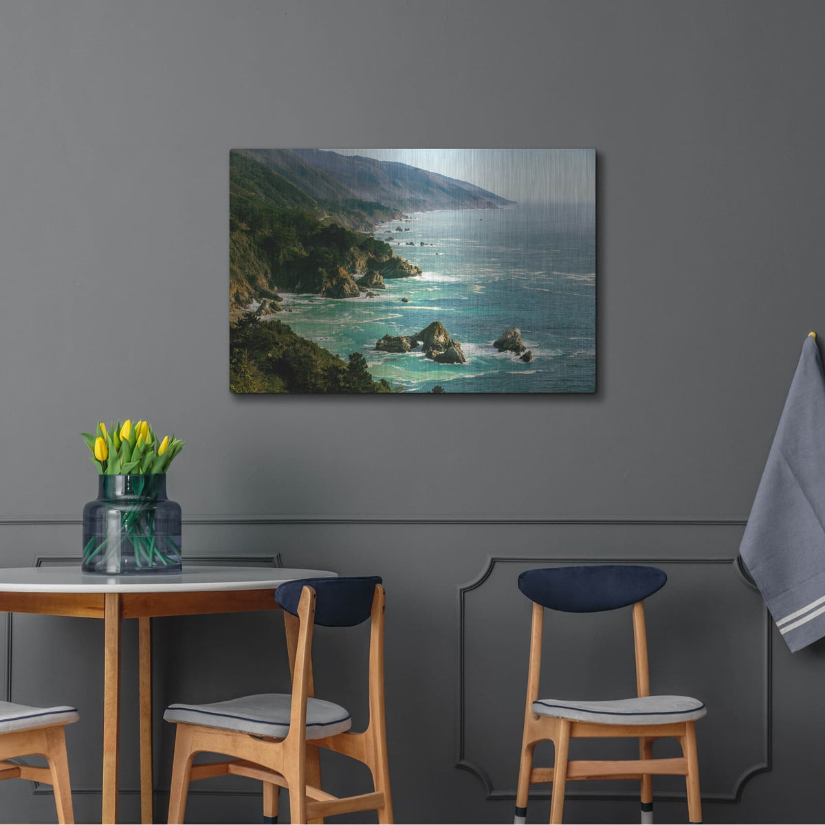 'Cali - Big Sur' by Luxe Portfolio – Metal Wall Art, 36x24 room view