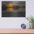 'Cali - Ocean Sunset' by Luxe Portfolio – Metal Wall Art, 16x12 room view