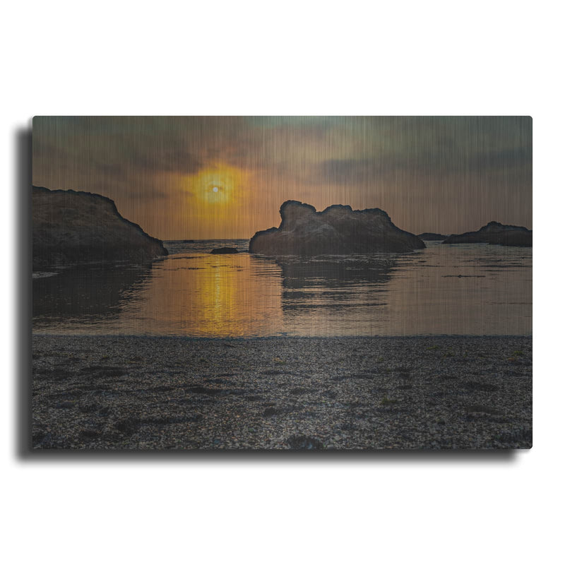 'Cali - Ocean Sunset' by Luxe Portfolio – Metal Wall Art