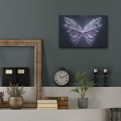 Luxe Metal Art 'Crystal Buterfly' by Luxe Portfolio, Metal Wall Art,16x12