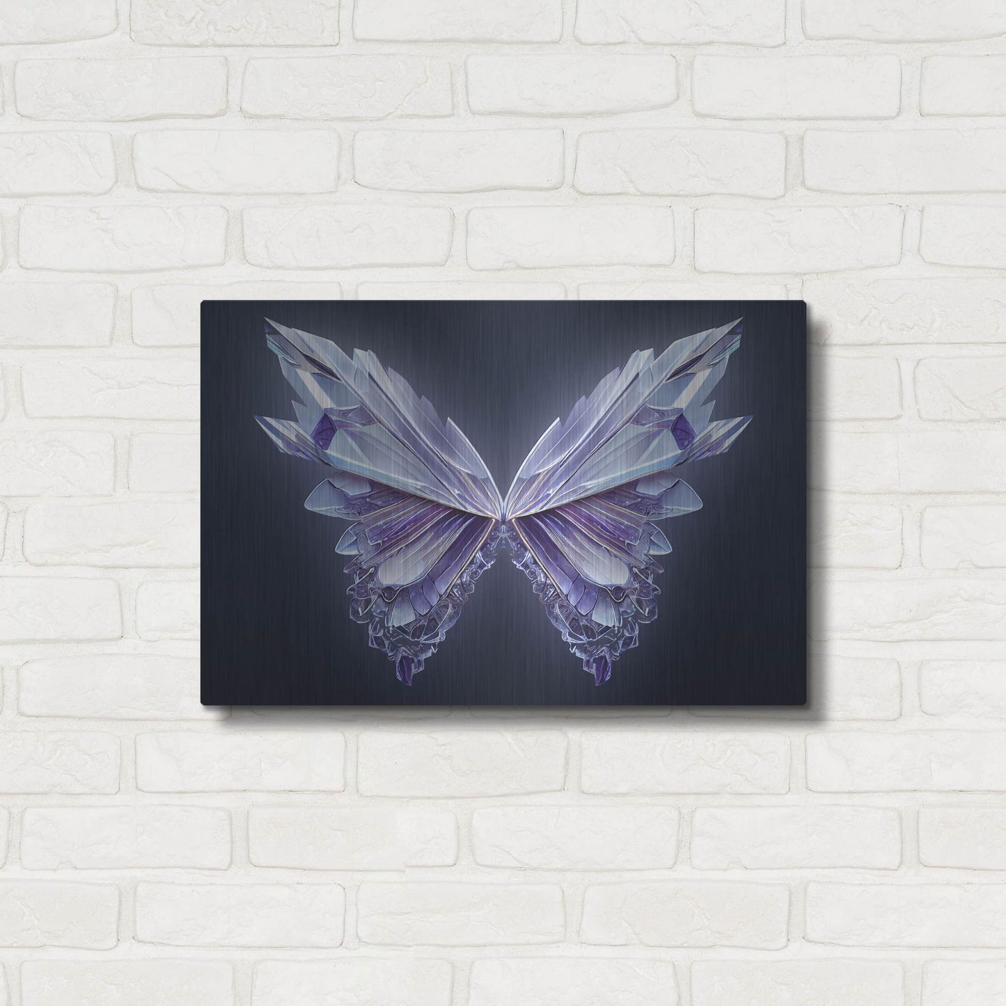 Luxe Metal Art 'Crystal Buterfly' by Luxe Portfolio, Metal Wall Art,24x16