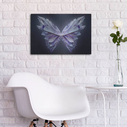 Luxe Metal Art 'Crystal Buterfly' by Luxe Portfolio, Metal Wall Art,24x16