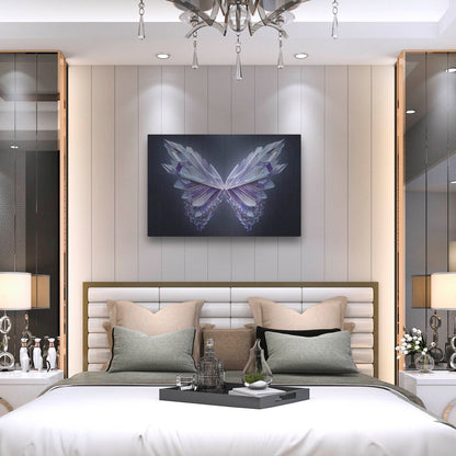 Luxe Metal Art 'Crystal Buterfly' by Luxe Portfolio, Metal Wall Art,36x24