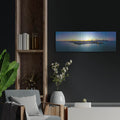 'Chicago - Planetarium Sunset' by Luxe Portfolio – Metal Wall Art, 36x12 room view