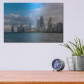 'Chicago Clouds' by Luxe Portfolio – Metal Wall Art, 16x12 room view