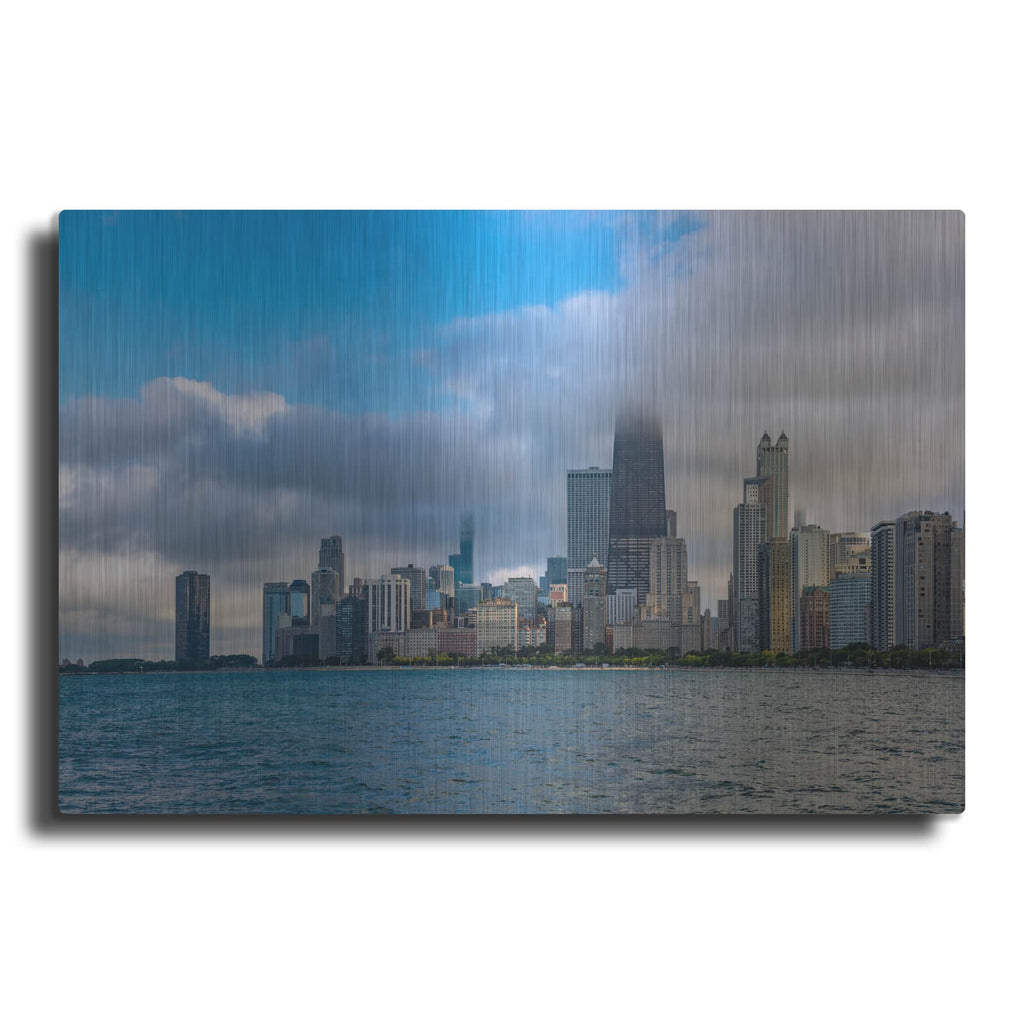 'Chicago Clouds' by Luxe Portfolio – Metal Wall Art